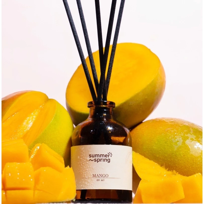 Reed Diffuser Mango Summer Spring 40ML - Aromatheraphy Pengharum Ruangan/Pengharum Toilet
