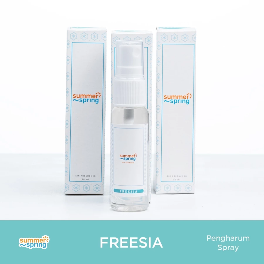 Summerspring Pengharum Spray / Pengharum Mobil/Ruangan/Toilet Spray | Bisa COD | Freesia