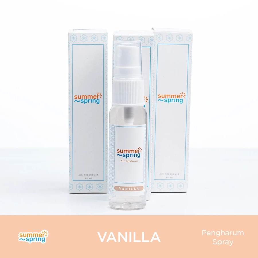 Summerspring Pengharum Spray Pengharum Mobil/Ruangan/Toilet Spray | Vanilla
