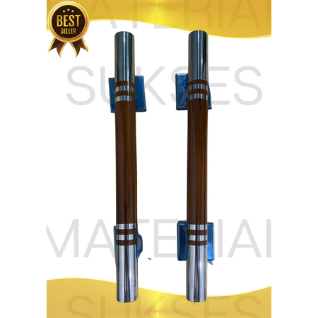 PULL HANDLE GAGANG TARIKAN PINTU RUMAH BULAT SULING JATI