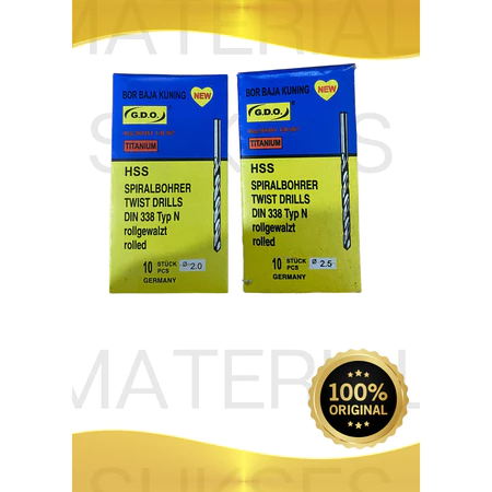 MATA BOR BESI BAJA KUNINGAN GDO TWIST DRILLS