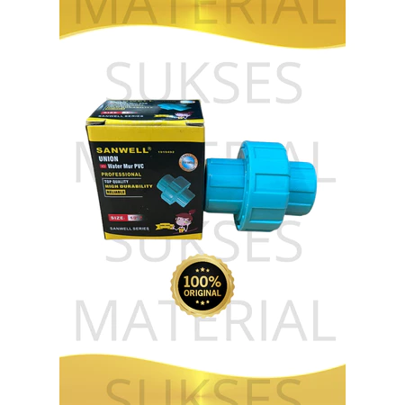 WATERMUR PVC SANWELL 1/2" INCH / WATER MUR POMPA UNION FITTING PIPA