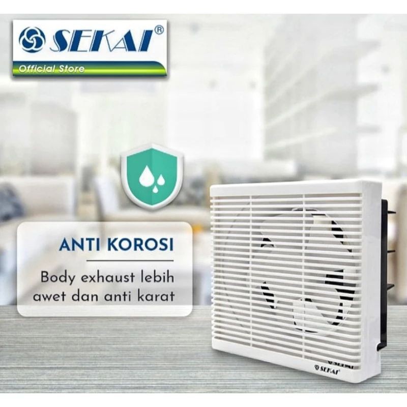 SEKAI - Exhaust Fan Dinding WEF1090/ Kipas Angin Dinding 12inch