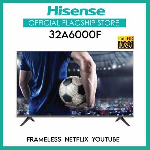 HISENSE LED TV 32 INCH 32A6000F SMART TV ANDROID 9.0 - GARANSI RESMI