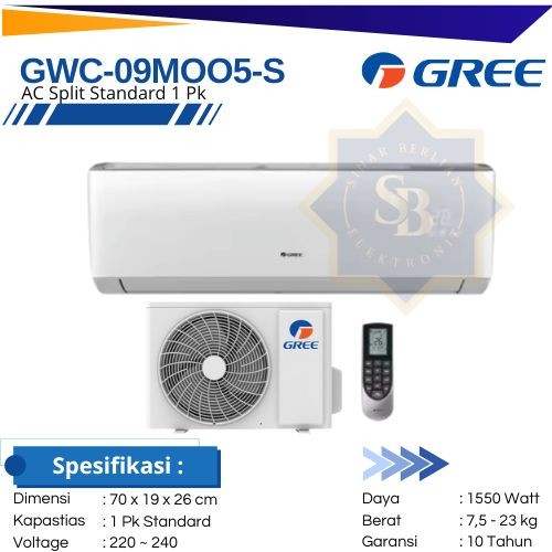 GREE AC 1 PK STANDARD SERIES GWC-09MOO5S