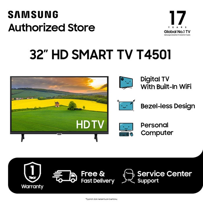 Samsung 32 inch HD Smart TV T4501