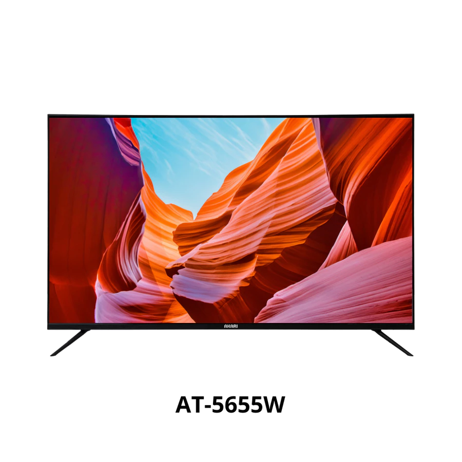 [ NEW ] AKARI Smart AI TV 55 inch UHD 4K Voice Command AT-5655W ( LED TV 55 Inch )