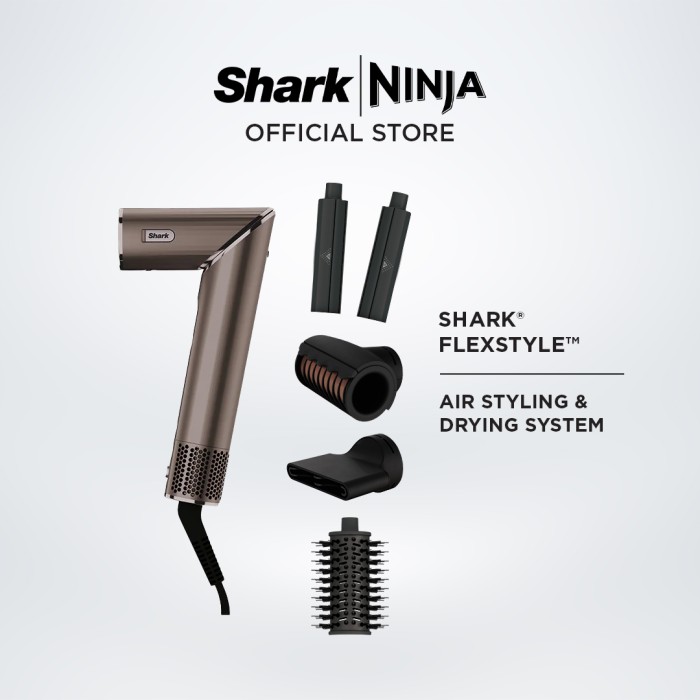 Shark HD436BR FlexStyle - Multi-styling Hair Dryer and Styler Mocha HD