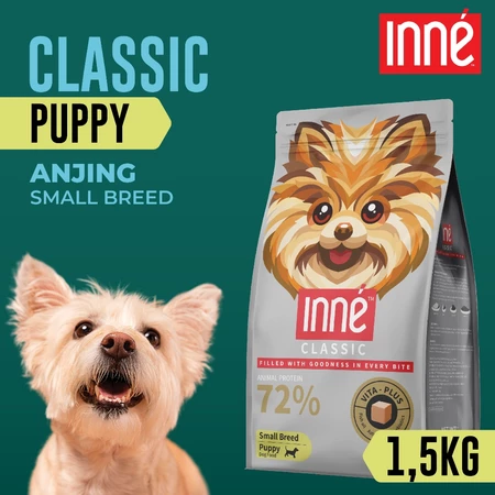 Inné Classic Small Breed Puppy Dog Food 1.5 kg (Makanan Anjing)