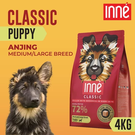 Inne Classic Medium/Large Breed Puppy Dog Food 4 kg (Makanan Anjing)