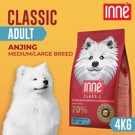 Inne Classic Medium/Large Breed Adult Dog Food 4 kg (Makanan Anjing)