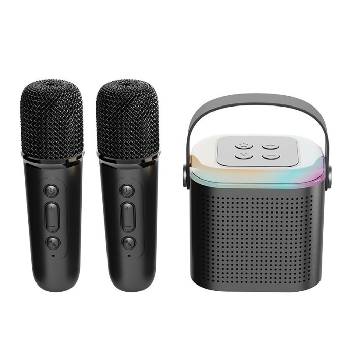 Y1 RGB Mini Portable Wireless Karaoke Speaker Bluetooth Microphone
