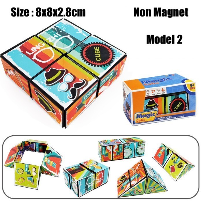 Rubik 3D Magic Cube Melatih Konsentrasi Pendidikan Hilangkan Stres