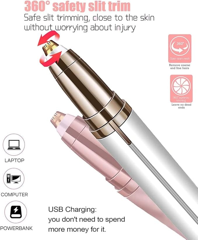 Alat Cukuran Elektrik Trimmer Cukur Alis Pencukur Bulu Hidung Rambut Eyebrow Shaver