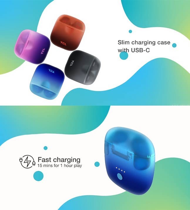 HiFi Bluetooth Headset TCL SOCL500 TWS Earbuds Wireless Earphone