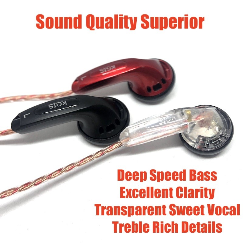 KGIS K2 HiFi Headset Great Bass Vocal Earphone With Mic Game Smule 