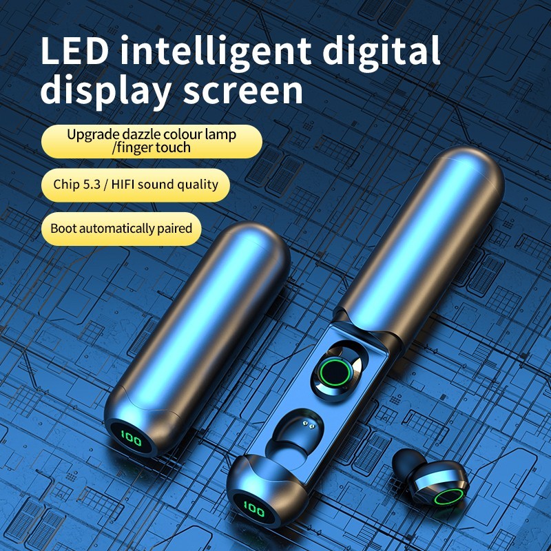 HiFi Sound BQ40 TWS Bluetooth 5.3 9D Touch Sport Wireless Earphone