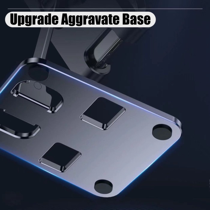 Maxi Desk Phone Holder Foldable Full Metal Tablet Stand Aggravate Base