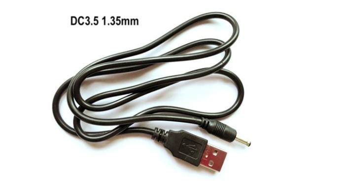 DC Power Cable Kabel USB to DC3.5 1.35mm USB Kipas Alat Skin Led Toys