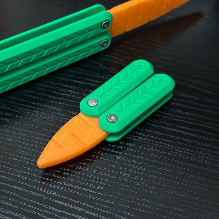 Fidget Toys Dekompresi Sisir Mainan Pisau Gravitasi 3D Semua Umur