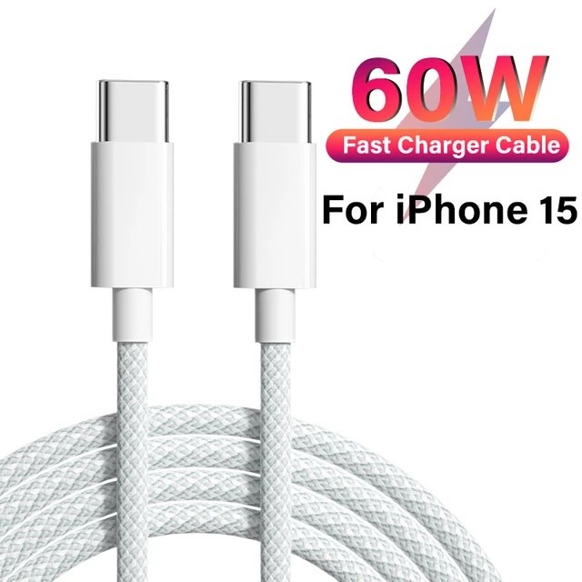 Maxi Type C Kabel Data 60W USB C to C Fast Charging Cable For iPhone 15