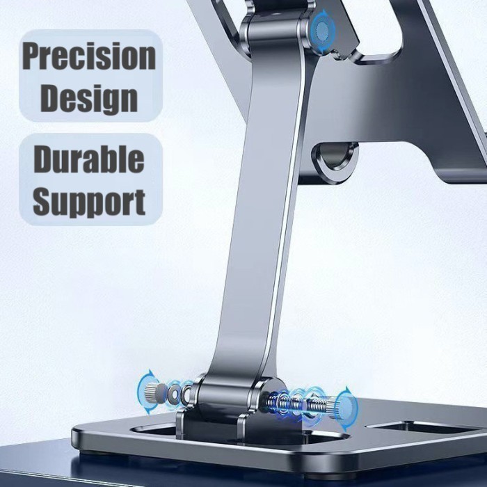 Maxi Desk Phone Holder Foldable Full Metal Tablet Stand Aggravate Base