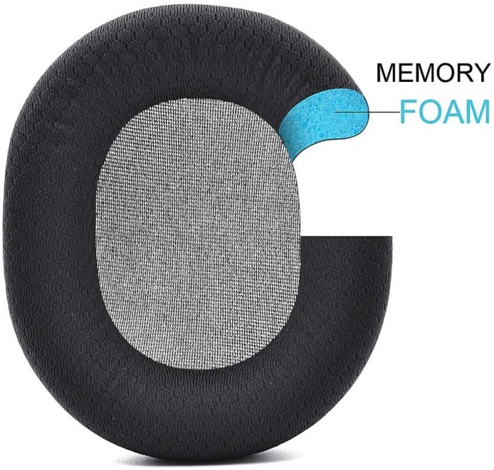 Earpads For Arctis 3/5 /7/9 Foampad Replacement Black Fabric Cushion