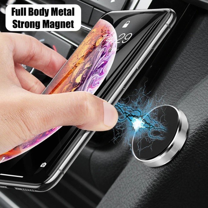 Metal Body Magnetic Car Phone Holder Hp Mobil Universal 360° Rotate