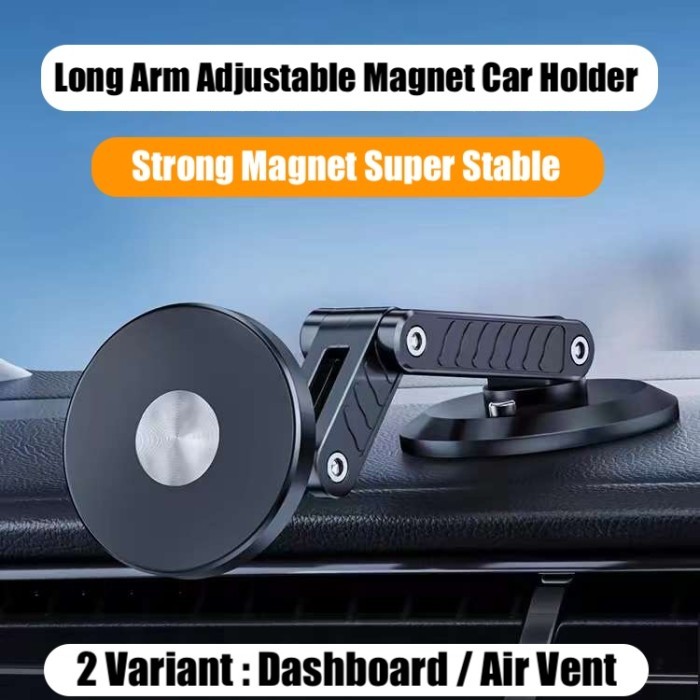 Magnet Car Phone Holder Dashboard Mobil HP Mount AC Air Vent 360° Rotate - Air Vent