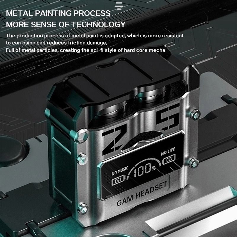 M25 TWS Mechanical Space Capsule Headset Bluetooth Earphone Wireless