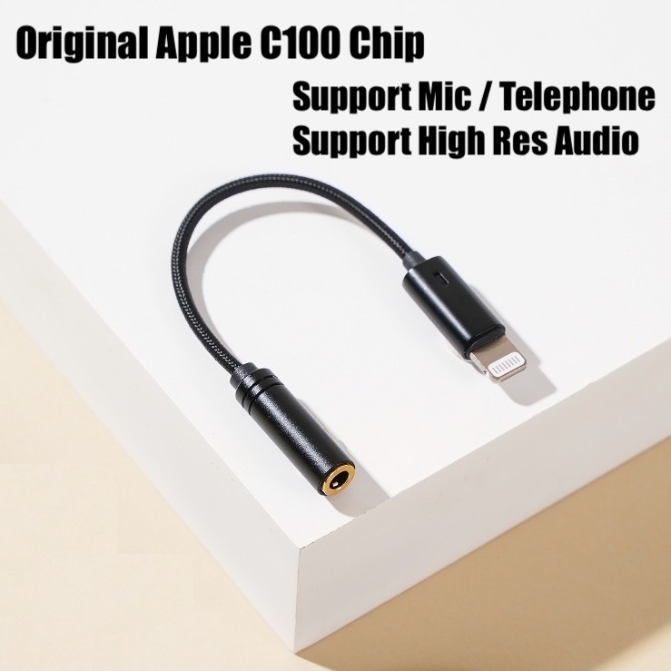 MAXI MFI C100 Konverter Lightning To Jack 3.5mm adapter for iphone