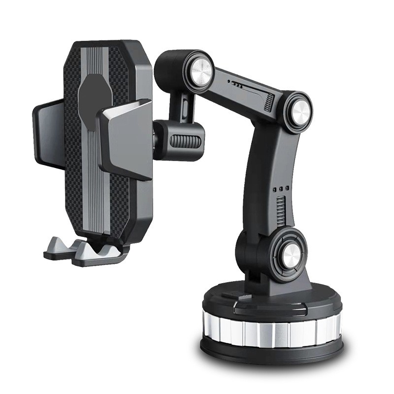 Upgrade Version Dashboard Car Holder Suction Phone Mount Mobil Hp Holder Durable Quality - Hitam