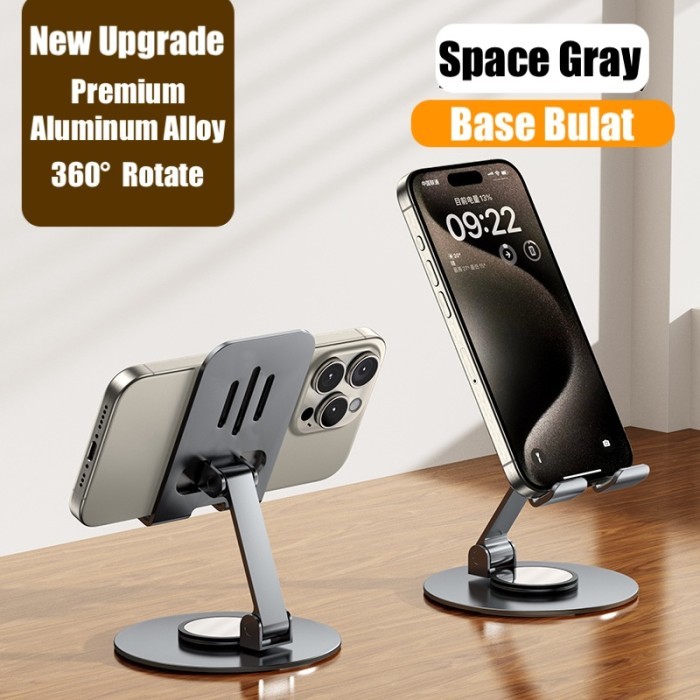 High Quality Aluminum Alloy Phone Holder Foldable Tablet Stand 360° Rotate