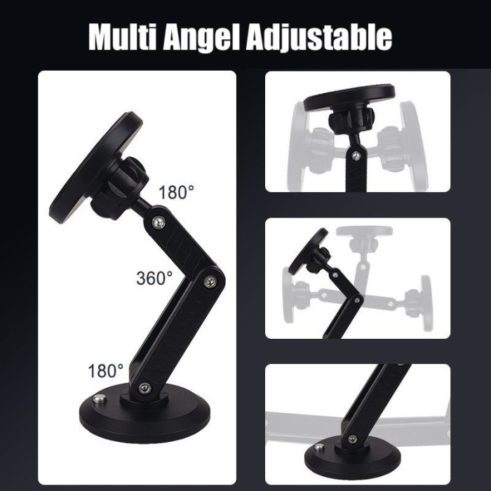Magnet Car Phone Holder Dashboard Mobil HP Mount AC Air Vent 360° Rotate - Air Vent