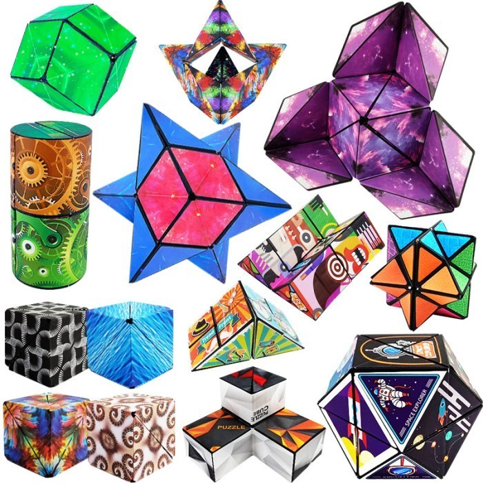 Rubik 3D Magic Cube Melatih Konsentrasi Pendidikan Hilangkan Stres