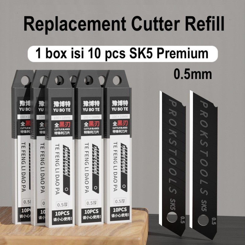 SK5 Metal Pisau Cutter Stainless Steel Anti Karat Praktis MultiPurpose