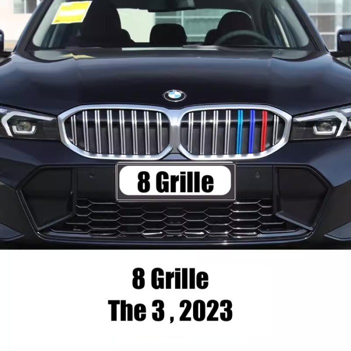 Accessories BMW Decoration M Sport Stripe Grille Cover Lansung Plug In