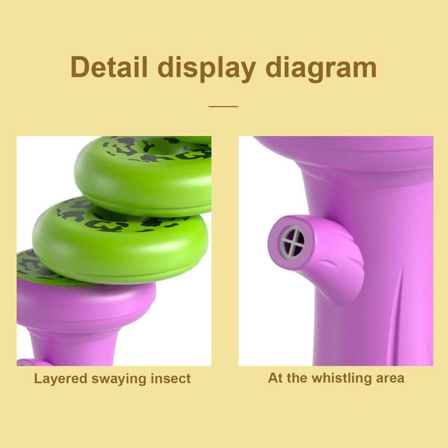 Creative Whistle Mainan Anak Peluit 3D Shape Balance Game 360° Rotate Rattle Goyang