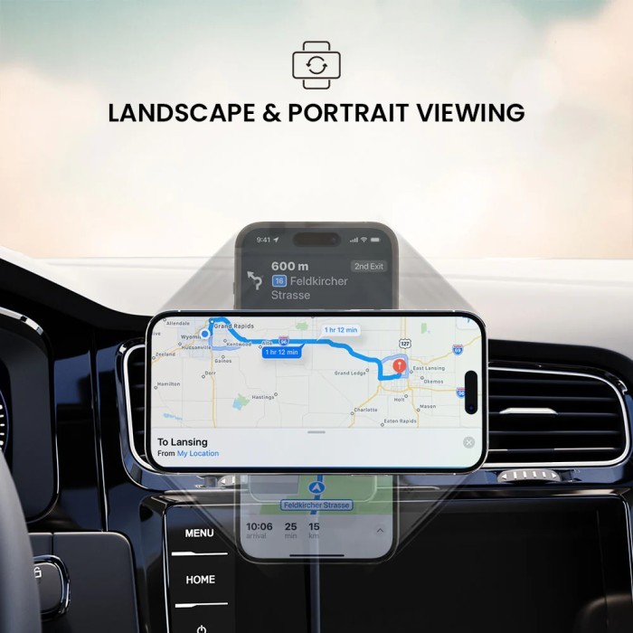 High Recommendly Magnetic Car Phone Holder 15W Wireless Charging Air Vent HP Mount