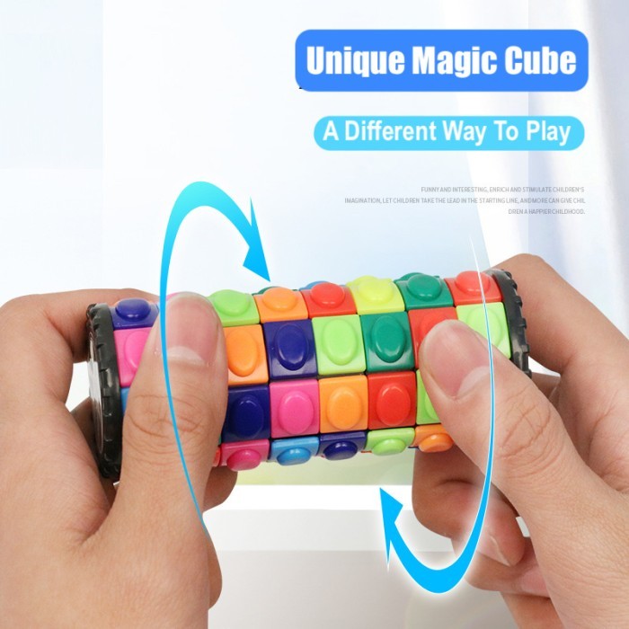Corn Magic Cube Rubik Puzzle Melatih Konsentrasi Hilangkan Stres