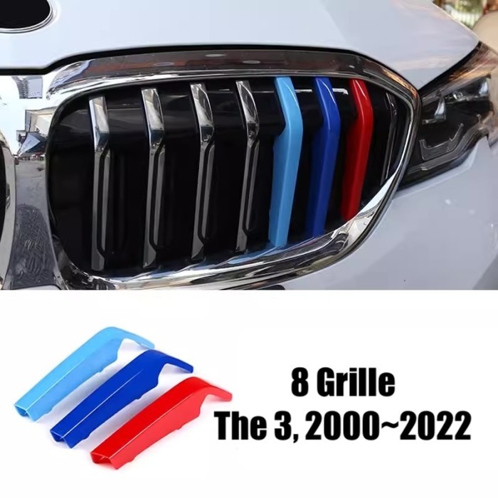 Accessories BMW Decoration M Sport Stripe Grille Cover Lansung Plug In
