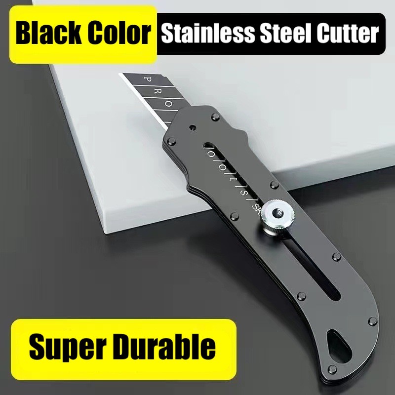 SK5 Metal Pisau Cutter Stainless Steel Anti Karat Praktis MultiPurpose