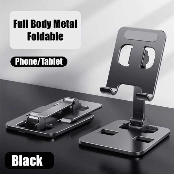 Maxi Desk Phone Holder Foldable Full Metal Tablet Stand Aggravate Base