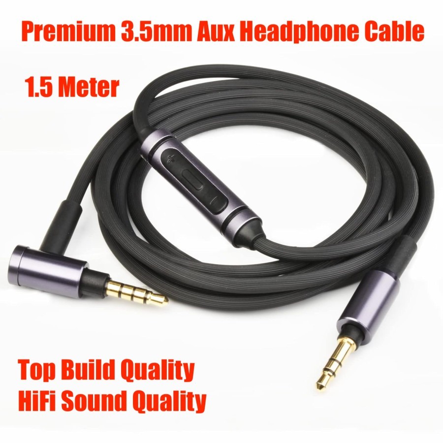Aux Cable 3.5mm For Headphone Sony MDR MSR7 Marshall JBL