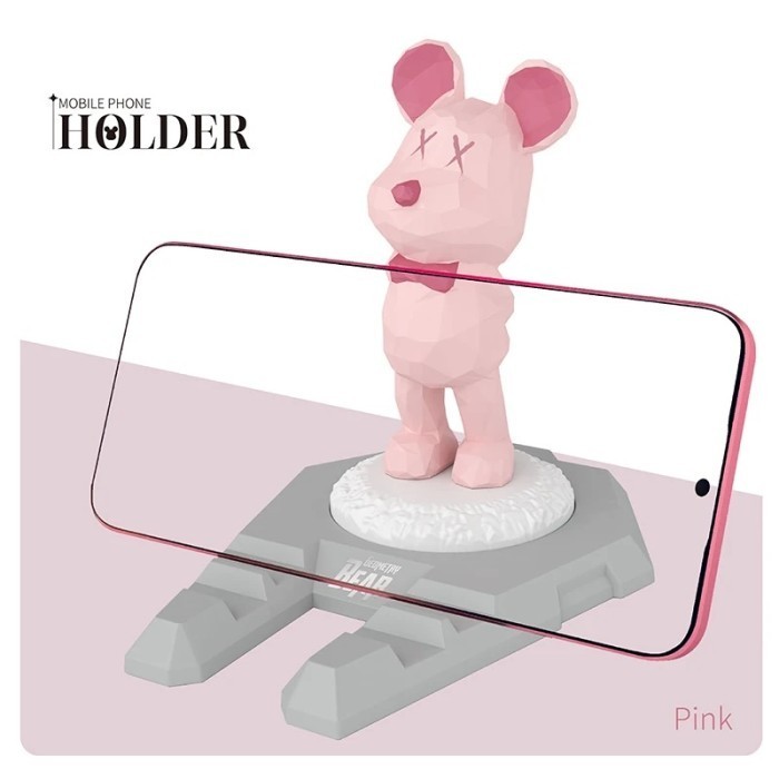 Creative Bearbrick Phone Holder Desk Decor Resin Craft Great Gift iPad Holder