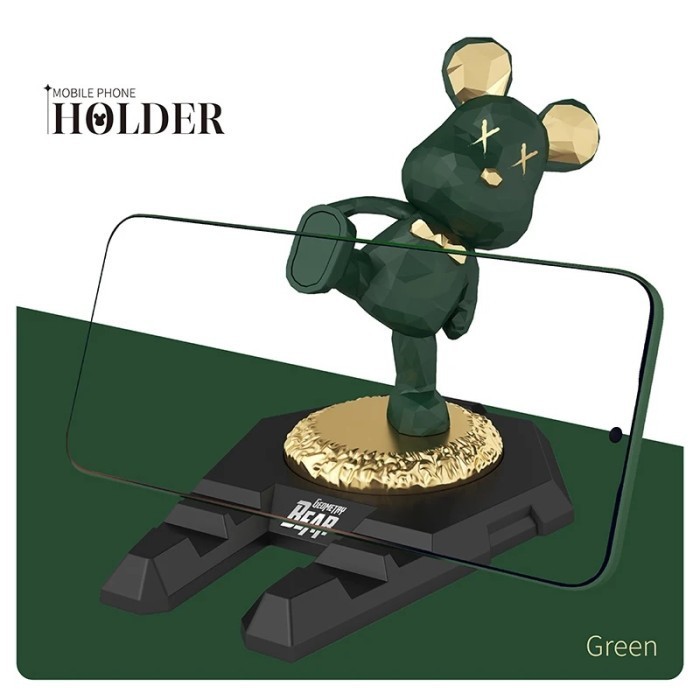 Creative Bearbrick Phone Holder Desk Decor Resin Craft Great Gift iPad Holder