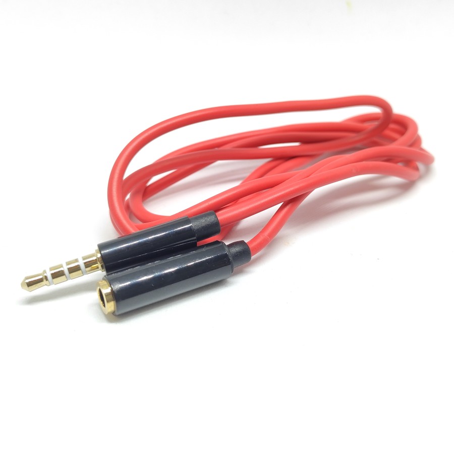 Audio Extension Cable Cord 1m Straight Jack 3.5mm Universal