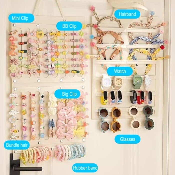 Organizer Jepitan Rambut Anak Aksesoris Rambut Storage Glasses Watch