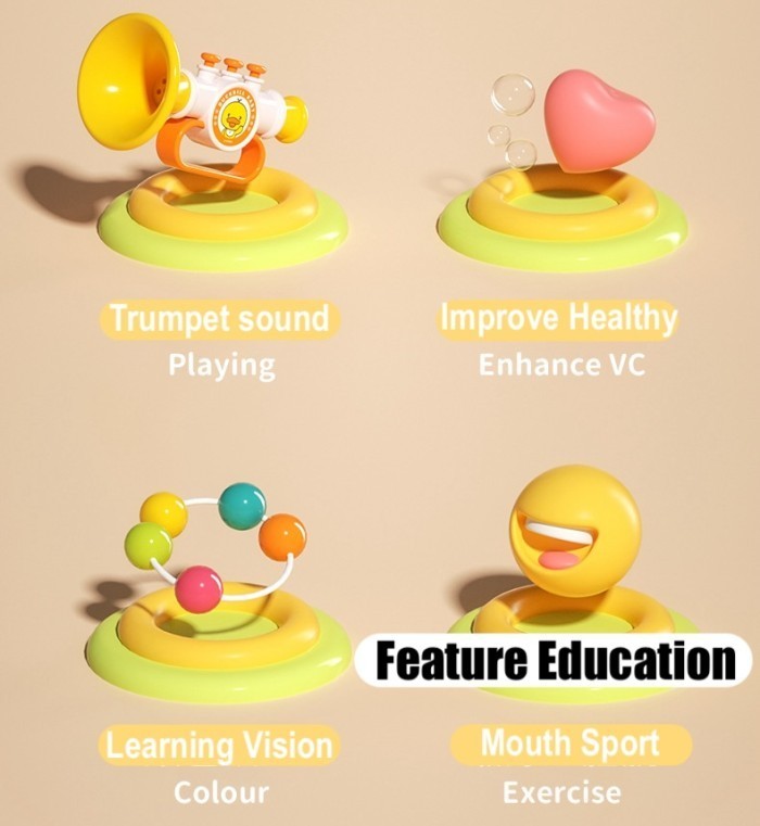 Mainan Peluit Toys Terompet Exercise Edukasi Mainan Alat Musik Anak Bayi Safe Bahan