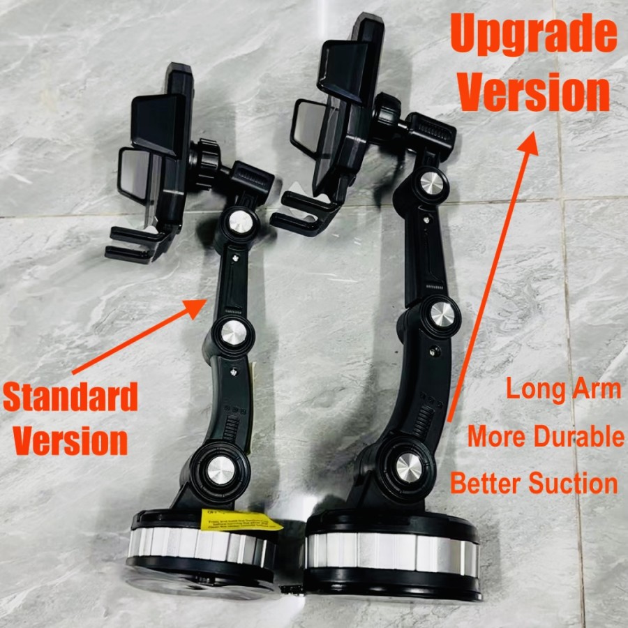 Upgrade Version Dashboard Car Holder Suction Phone Mount Mobil Hp Holder Durable Quality - Hitam